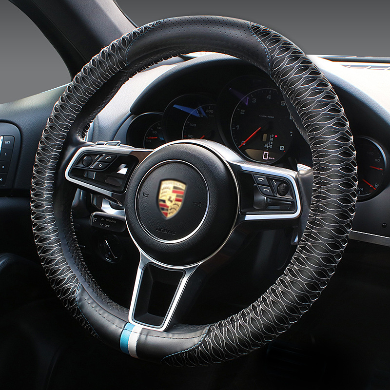 冰絲PU網(wǎng)孔方向盤把套 四季方向盤套 38cm中號夏季把套BT-902/901