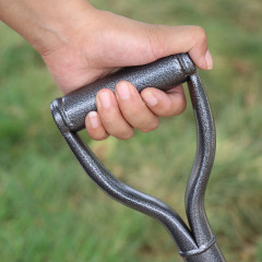 高碳鋼鏟子 農用鋼柄鐵鍬 鐵杴鐵鏟 農具園林工具挖土神器大鋼鍬