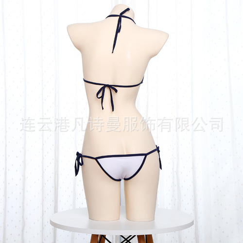 Whispering Sexy Lingerie under the Moon, Tightly Binding Japanese Style Bound Separate Sexy Lingerie Three Points 054