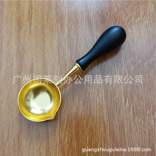 厂家供应新款火漆印章不锈钢勺子 高品质镀金不锈钢勺子 现货供应