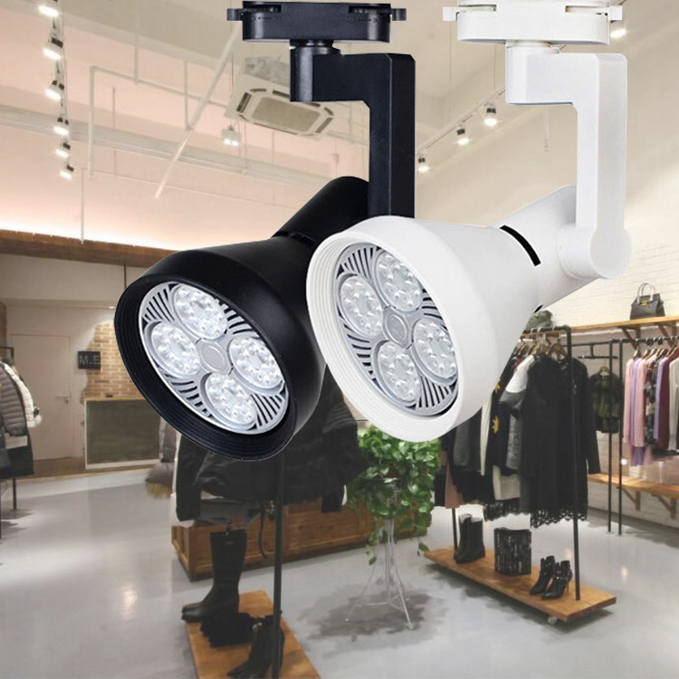 Spotlight LED Track lamp par30 Clothing store exhibition hall 24W45 Background wall high-power Light rail Manufactor