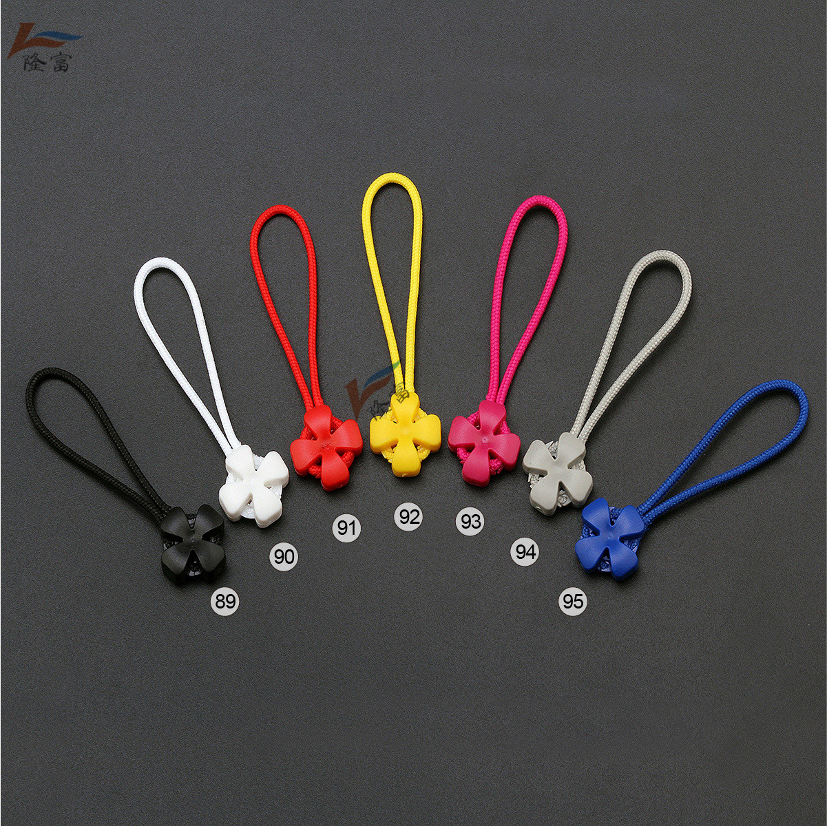 goods in stock wholesale Children's clothing clothing zipper Flower Slider Zipper wire Women's wear Flower Zipper head Drawstring