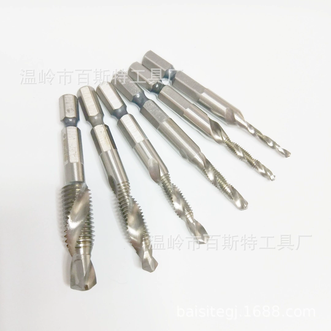 Кран из интегрированного композитного материала для сверления и нарезания резьбы Метчик С одноразовым формованием Солнечный стандарт Метчик с шестигранным хвостовиком M3M4M5M6M8M10