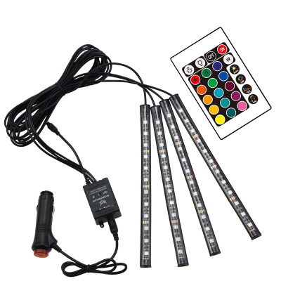 New cross border 16 Color voice control RGB Music rhythm automobile Atmosphere Light Bar Foot atmosphere light LED Lighting