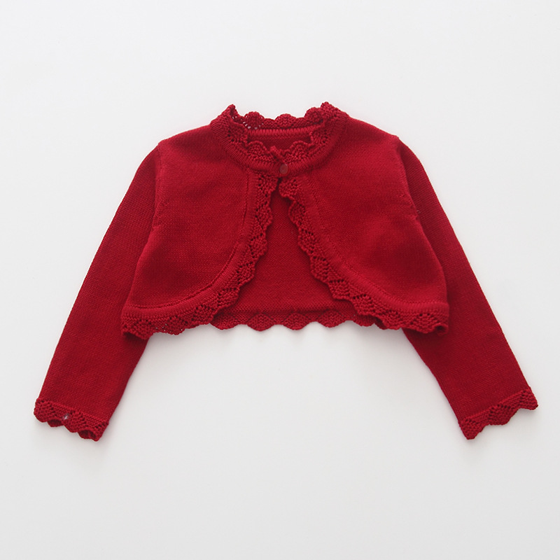 [Procesamiento de ropa infantil personalizado] transfronterizo Europa y América suéter infantil chaqueta pequeña chaqueta de camisa de punto de niña cardigan
