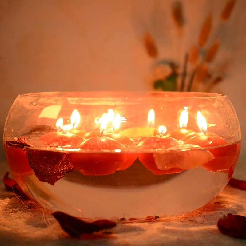 Red white candle, 12 pieces, for beloved, (Physicals)