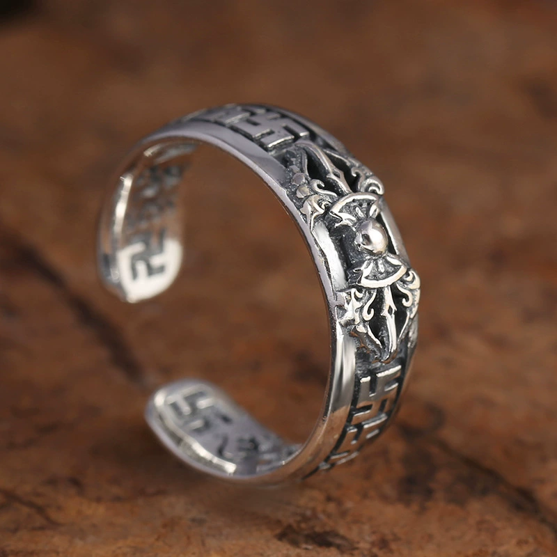 One size retro ring, wholesale, silver 925 sample, simple and elegant design