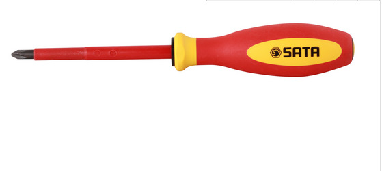 61212 G系列三色柄十字绝缘螺丝批#1x80MM