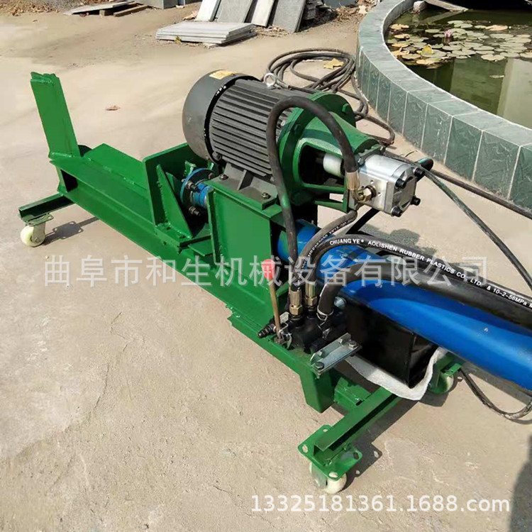 树疙瘩树墩专用卧式液压劈木机定做多刀液压劈木机80厘米劈材机