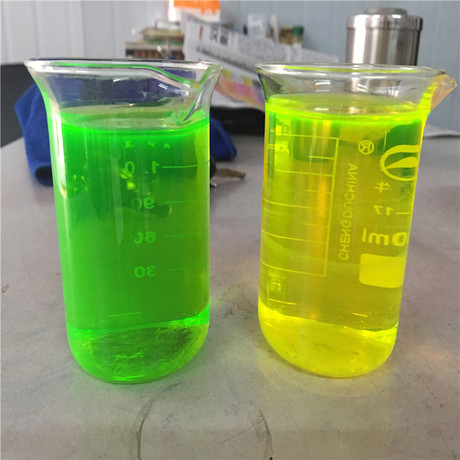 荧光绿防冻液颜料 荧光红.荧光黄 亮蓝.艳兰 玻璃水.切削液用透明颜料