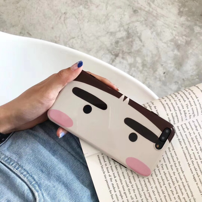 NEW NEW Spoof EXpression Eyebrow XiaoXin Black Edge Frosted IMD 6 7 8 X Mobile Phone Protective Case NEW NEW Spoof EXpression Eyebrow XiaoXin Black Edge Frosted IMD 6 7 8 X Mobile Phone Protective Case