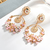 Multilayer resin, earrings, European style, simple and elegant design, boho style