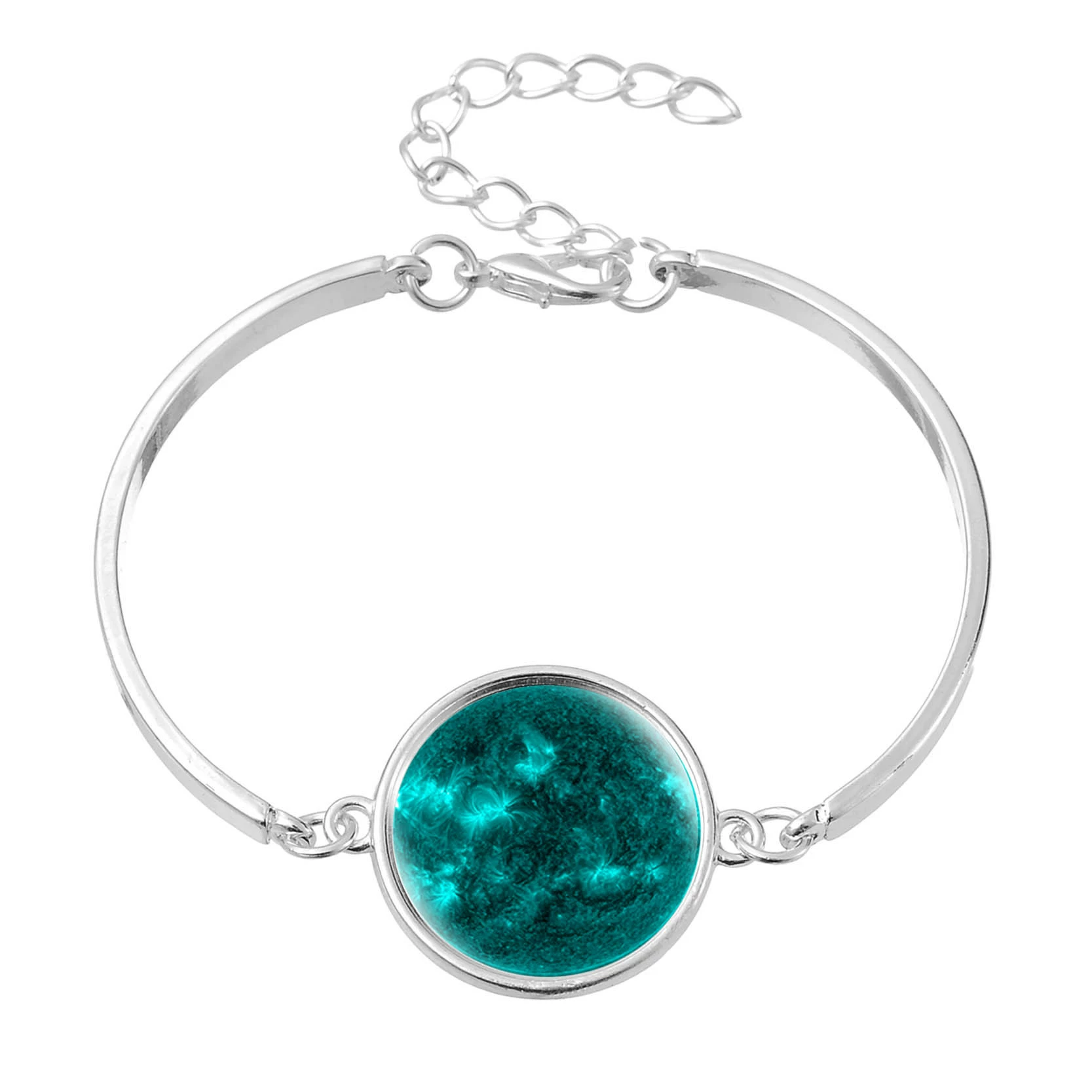 Луна, звёздное небо, модный металлический браслет, 2018 год, Aliexpress, новая коллекция, с камнем, европейский стиль