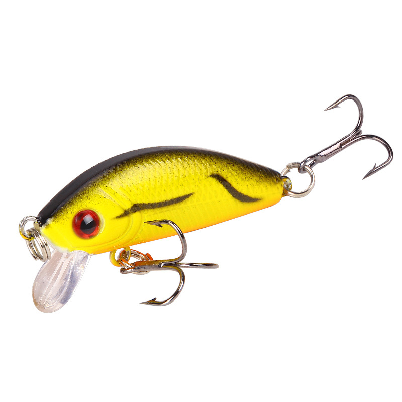 Small Minnow Fishing Lures Hard Plastic Baits Fresh Water Bass Swimbait Tackle Gear