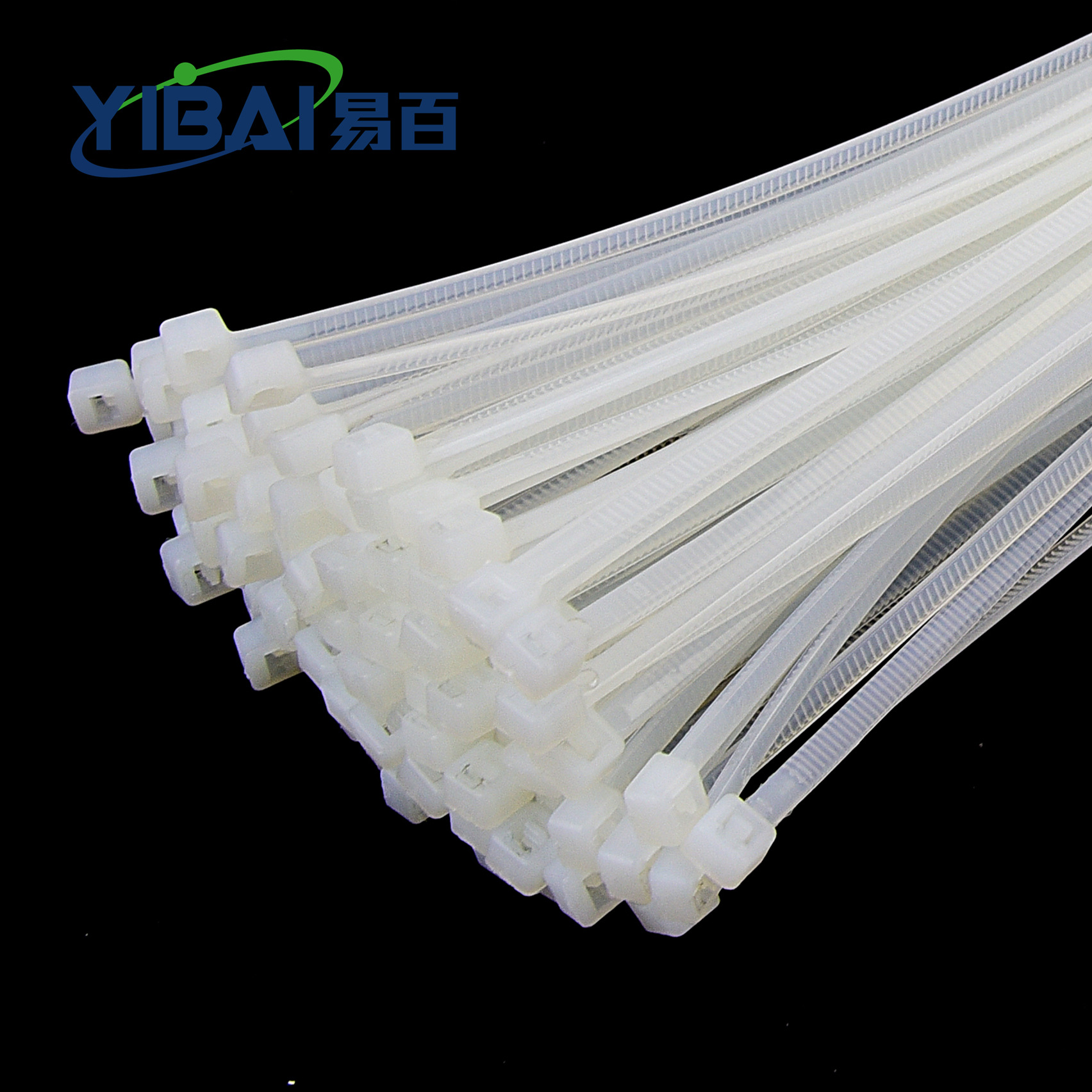 Yibai Nylon Zip Ties Non-Standard 5*200mm Width 3.6mm Strapping Dog Plastic Nylon Flame Retardant Eco-Friendly Zip Ties