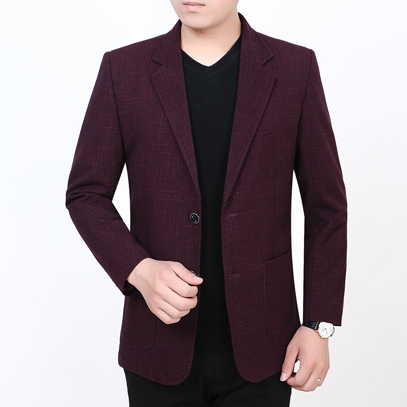 2019春秋新款休闲西服青年韩版单西男士小西装男修身商务上衣外套|ms