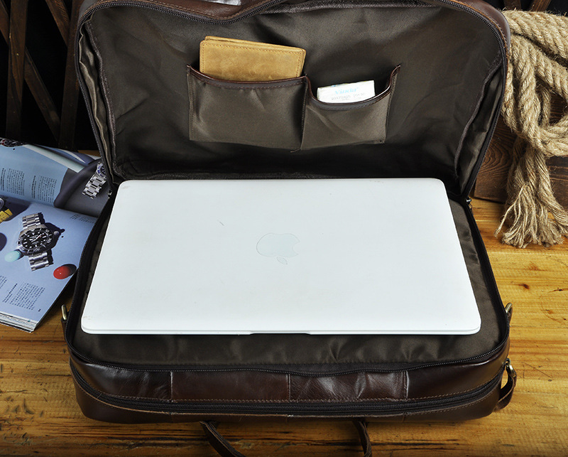 9221612888 2068518898 Men Oil Waxy Leather Antique Design Business Travel Briefcase Laptop Bag Fashion Attache Messenger Bag Tote Portfolio Male k1013