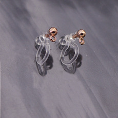 无痛隐形耳夹diy耳饰品配件批发 日韩无耳洞金属插针树脂U形夹