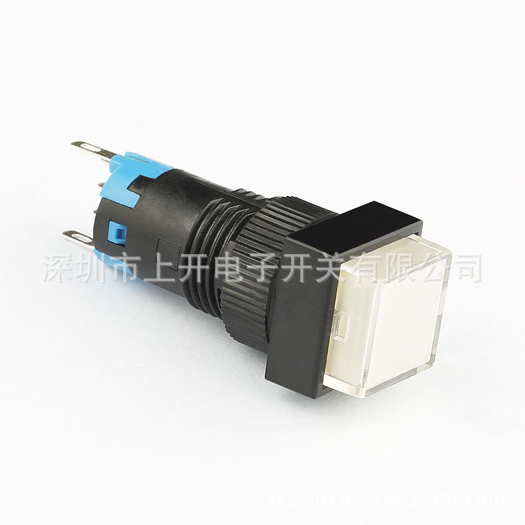 AD12单极自锁方形按钮 产品型号：       AD12-112L24D-W