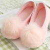 Demi-season fuchsia low comfortable footwear for pregnant, Japanese and Korean