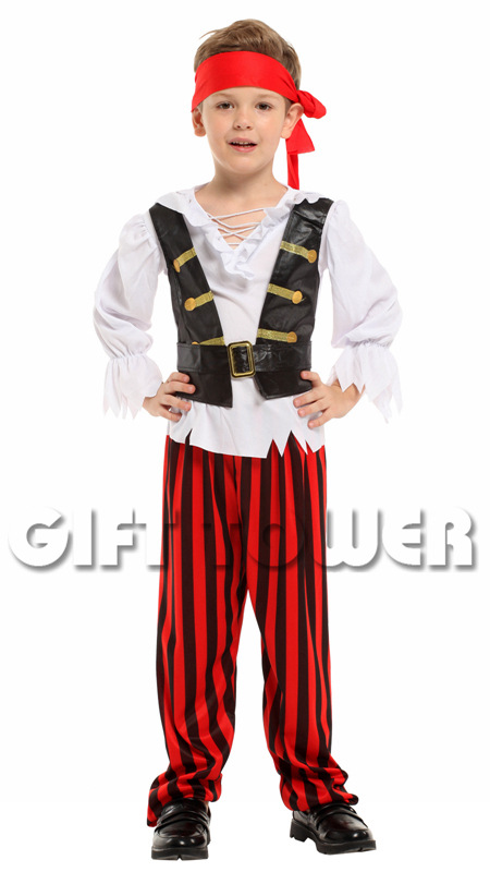 Halloween Costume Carnival B-0241 Cheerful Little Pirate COSPLY Role-playing costume detail image 3