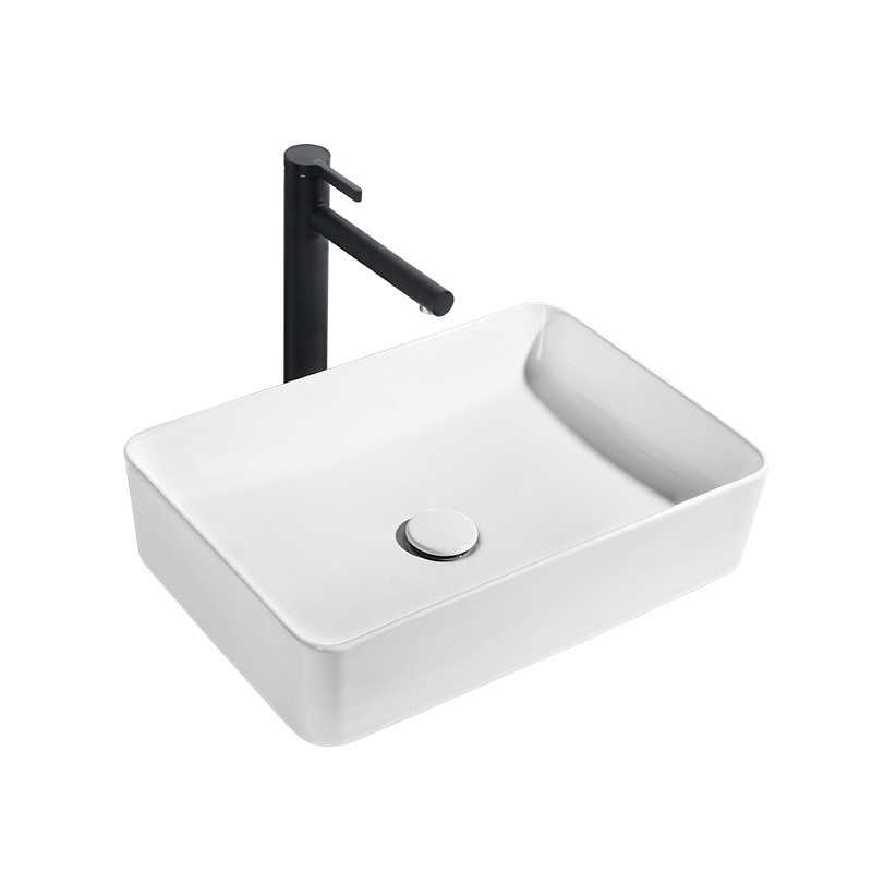 Thin Edge Mesa lavabo rectangular lavabo hogar lavabo pequeño tamaño arte lavabo balcón cerámica lavabo piscina PISCINA