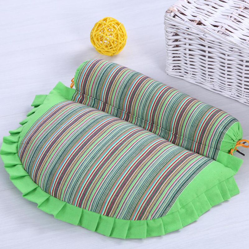 老粗布頸椎枕組合枕荞麥枕頭 糖果兩用托枕可拆卸多色可選