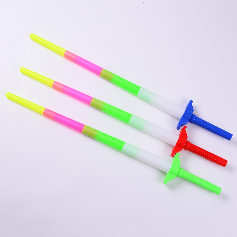 电动伸缩大号发光棒 四节伸缩荧光棒演唱会道具夜市聚会玩具|ru