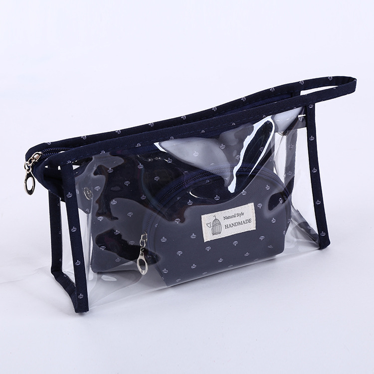 Fashion Crown Printing Cosmetic Bag Three-piece Set Wholesale Nihaojewelry display picture 12