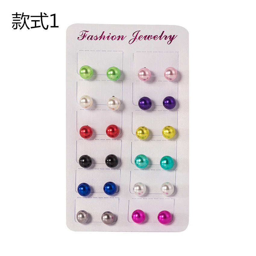 韩版流行彩色小花朵玫瑰花耳钉 混彩树脂菊花小雏菊耳钉耳饰批发