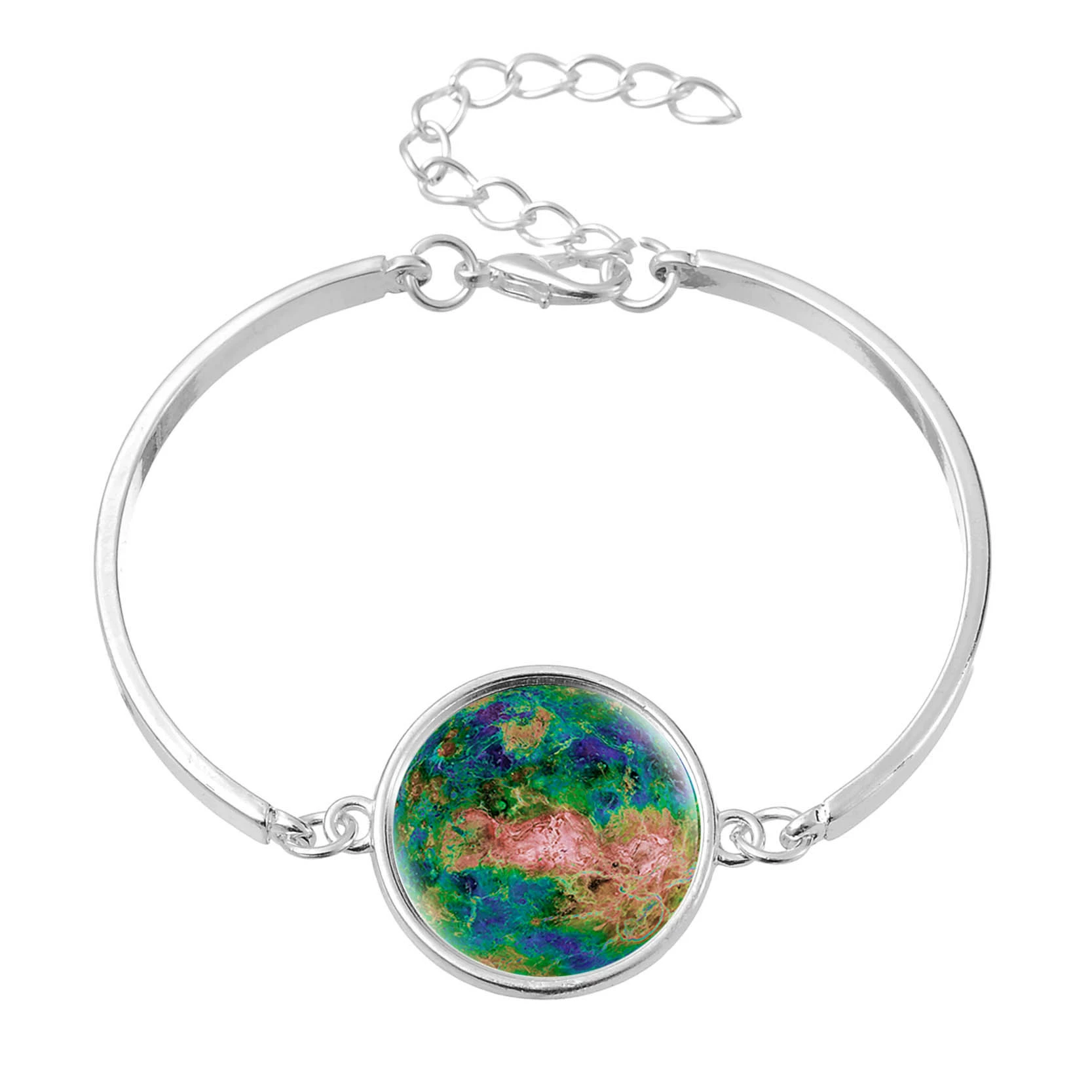 Луна, звёздное небо, модный металлический браслет, 2018 год, Aliexpress, новая коллекция, с камнем, европейский стиль