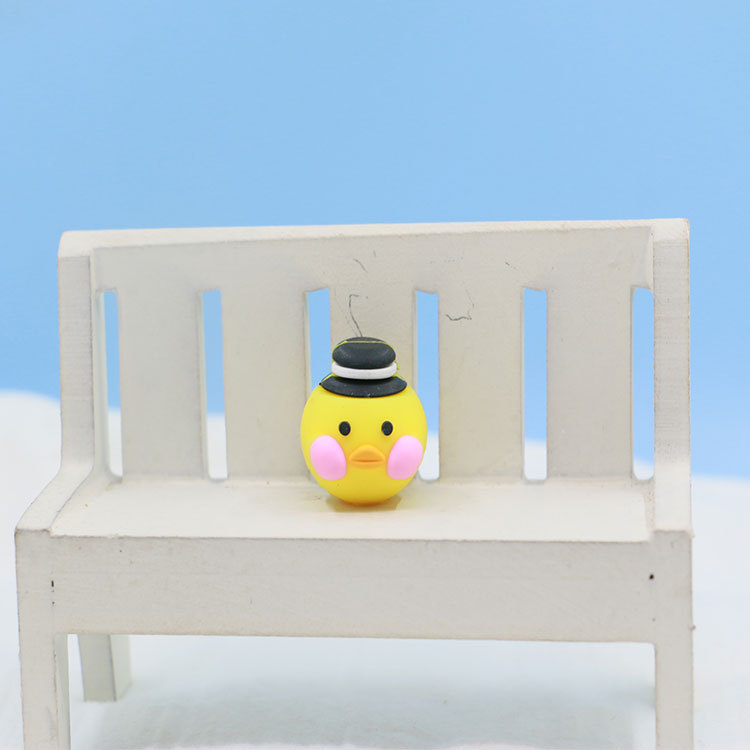 厂家直销 可爱 特别个性3.DPVC软胶 卡通玻尿酸鸭笔套 笔配件|ms