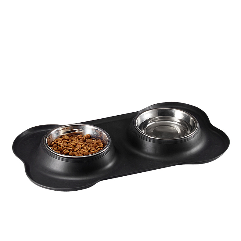 Double Dog Cat Bowls