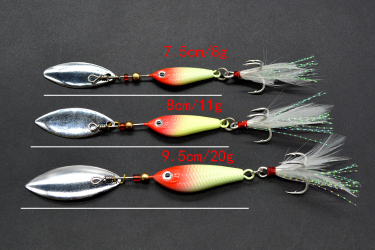 Metal Vibrax Fishing Lures Spinner Baits Fresh Water Bass Swimbait Tackle Gear