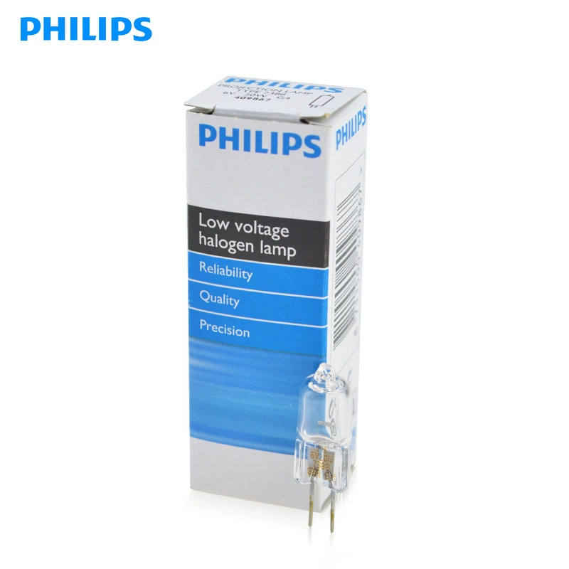 Philips проекторная лампа, лампочка, галогенная для микроскопа, 6В, 20Вт