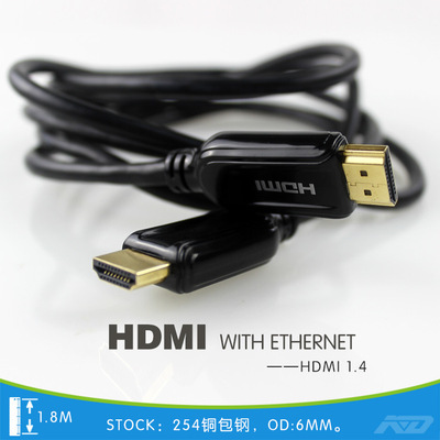 美国通用GE原厂HDMI镀金高清线1.4接口带以太网电视高清线1.8米|ru