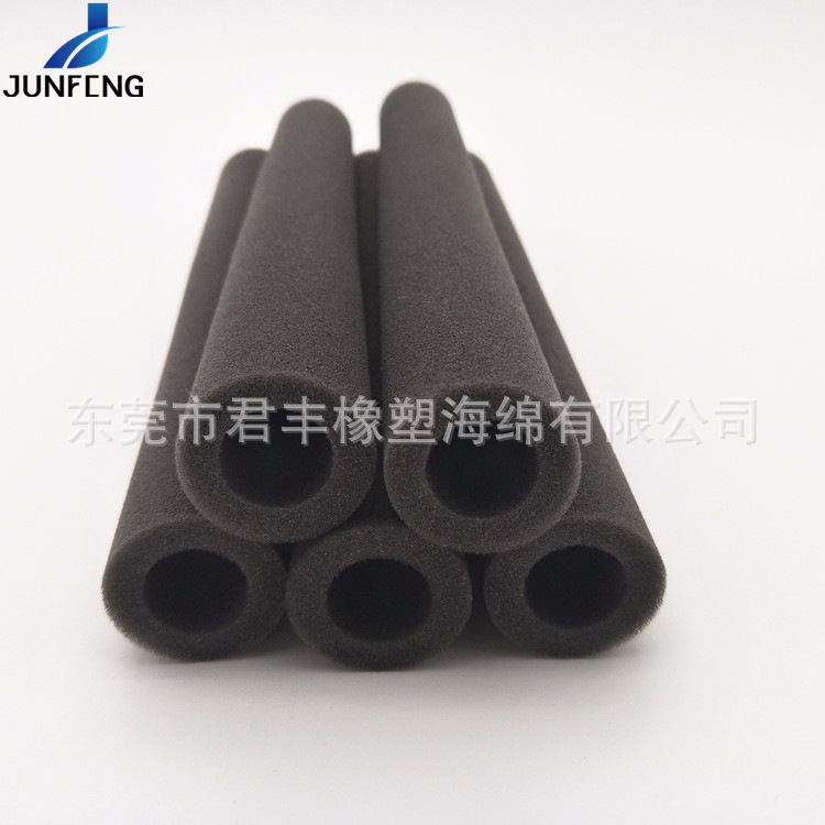 静音管道风机空滤绵 开口过滤棉空心柱子 聚醚发泡海绵管