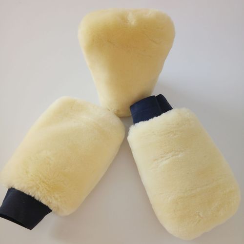 Sheepskin Double-Sided Sheep Fur Wiping Car Gloves Bear Paw Gloves Car Wash Brush Waxing Supplies Included