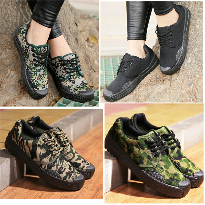 劳保解放鞋男学生军训鞋批发工地工作鞋防滑耐磨迷彩胶鞋99作训鞋