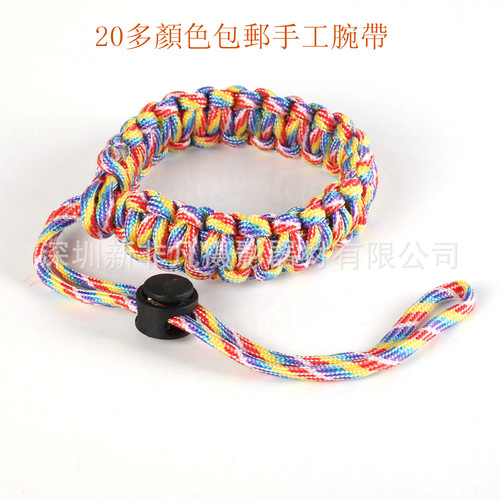 微单反相机手腕带手工编织手绳户外相机挂绳彩色帆布单反手腕带