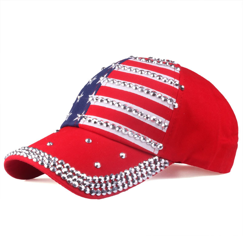 Women'S Gender Modern Style Style Curved Eaves Rim Women's Modern Style National Flag Curved Eaves Baseball Cap