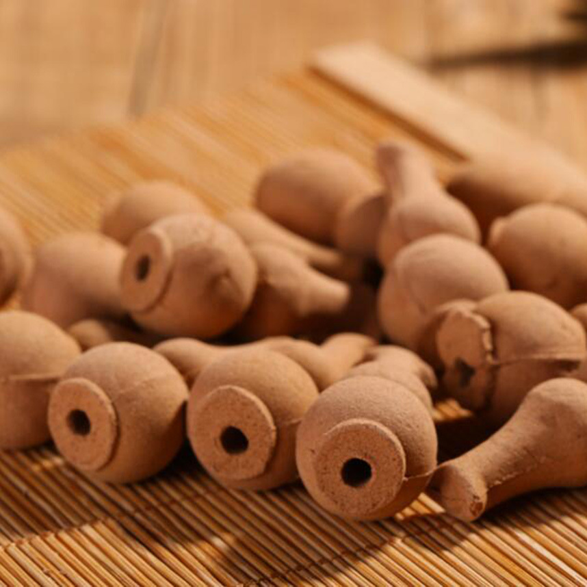 厂家沉香檀香崖柏倒流香粒批发 塔香葫芦形艾草崖柏流烟香炉定制