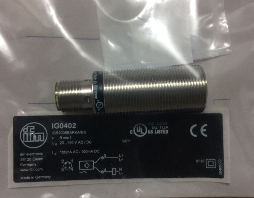 德国IFM易福门全新 IG0402电感式传感器 IGB2008BARKA/BS-400B