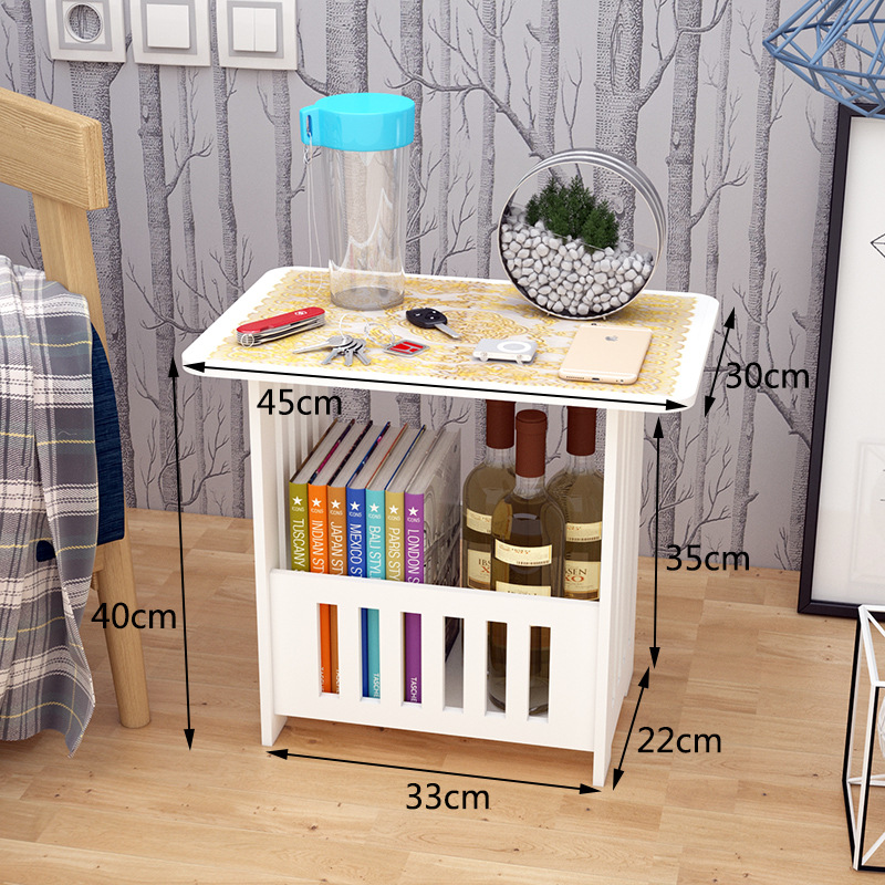 Mesa de café simple casa balcón sala de estar Mini Mesa Redonda apartamento pequeño ocio simple mesa cuadrada dormitorio mesita de noche