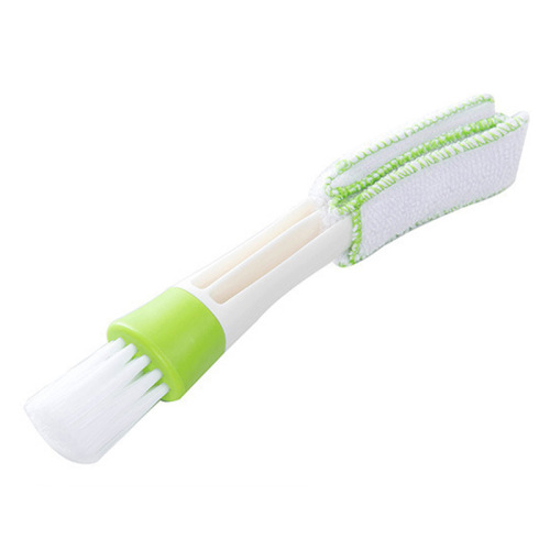 Car air vent double-ended cleaning brush, multi-functional car interior dust cleaning tool, car gap brush