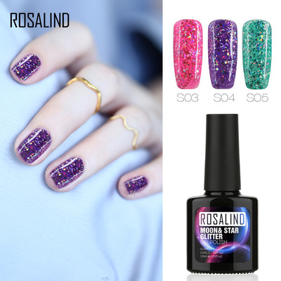 Cross-border special nail ROSALIND nail polish glue brilliant dream Galaxy nail environmental phototherapy glue