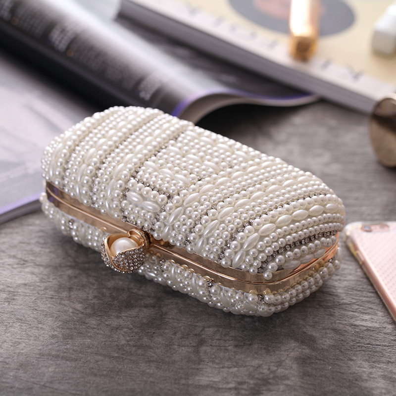 Bags Women's New Handmade Pearl Rhinestone Bag Wholesale Evening Banquet Bag Evening Bag display picture 24