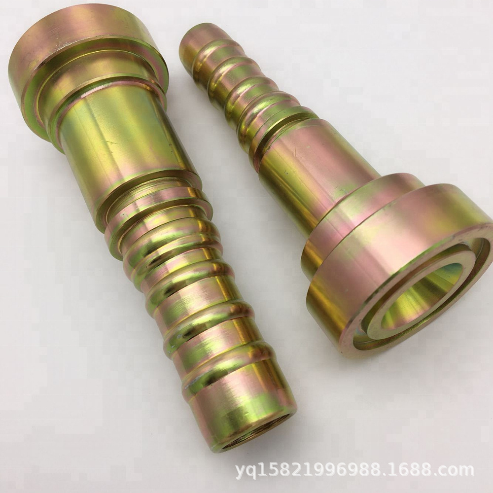 现货批发 可定制高压油管接头 扣压式胶管接头 