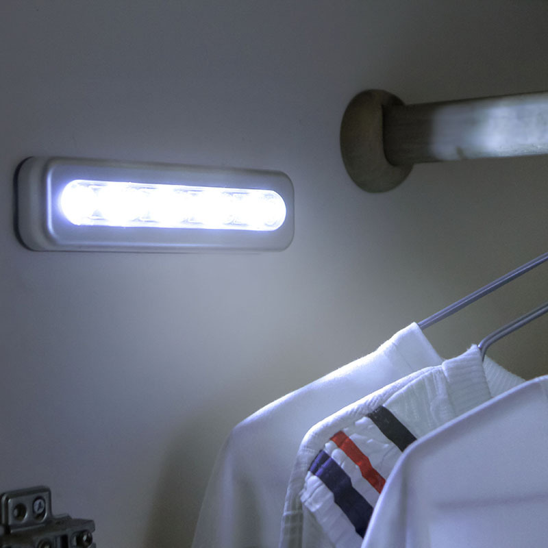 LED節能燈隨意粘貼衣櫃燈櫥櫃燈按壓式床頭小夜燈汽車應急照明燈