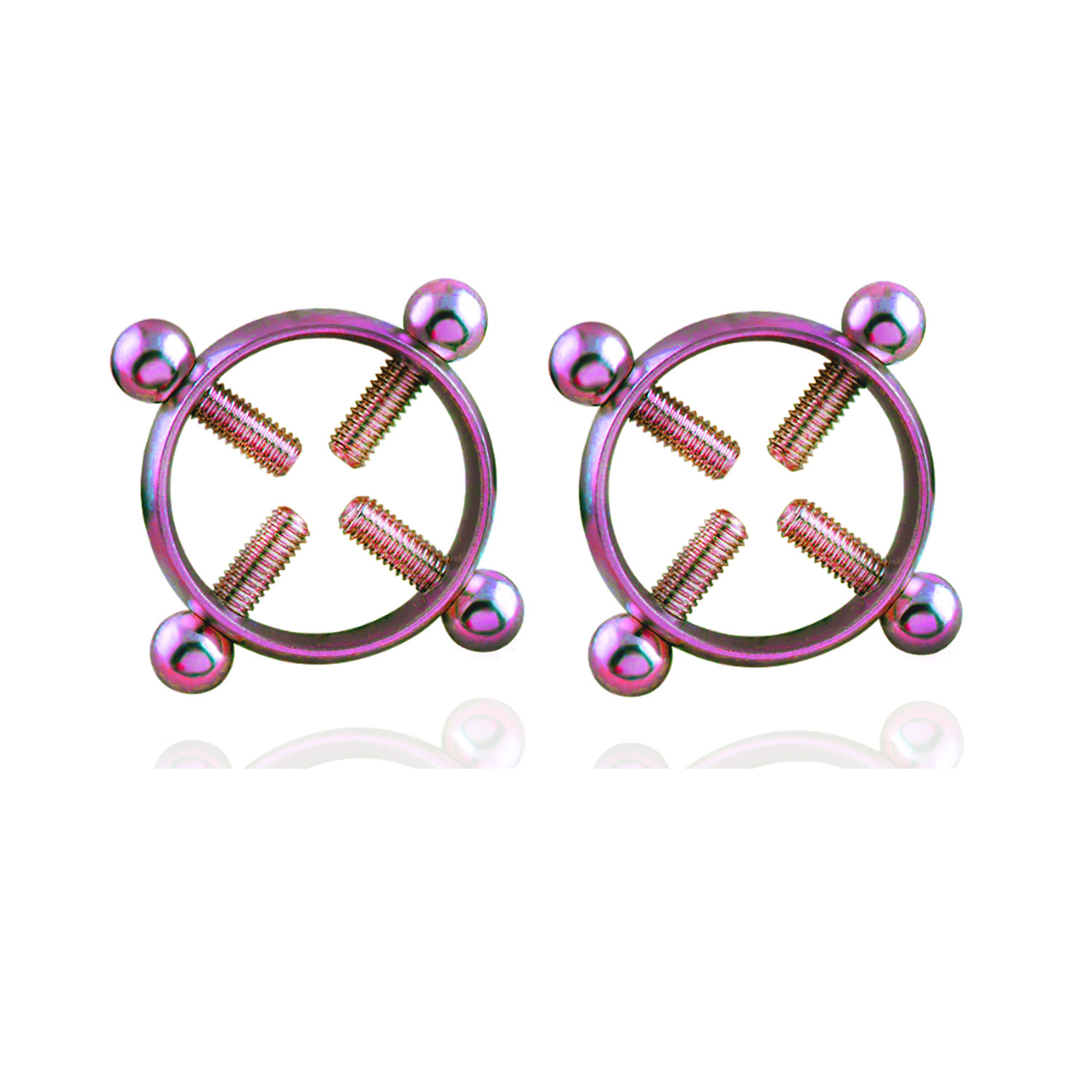 Fashion Geometric Stainless Steel Breast Ring Jewelry display picture 6